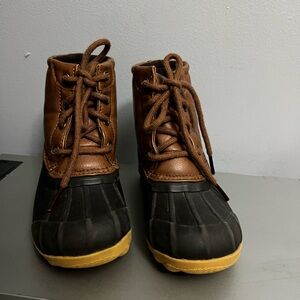 Sperry Kids Brown and Black Boots